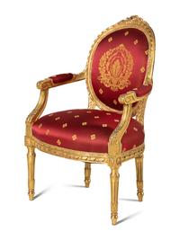 A Louis XVI Style Five-Piece Salon Suite