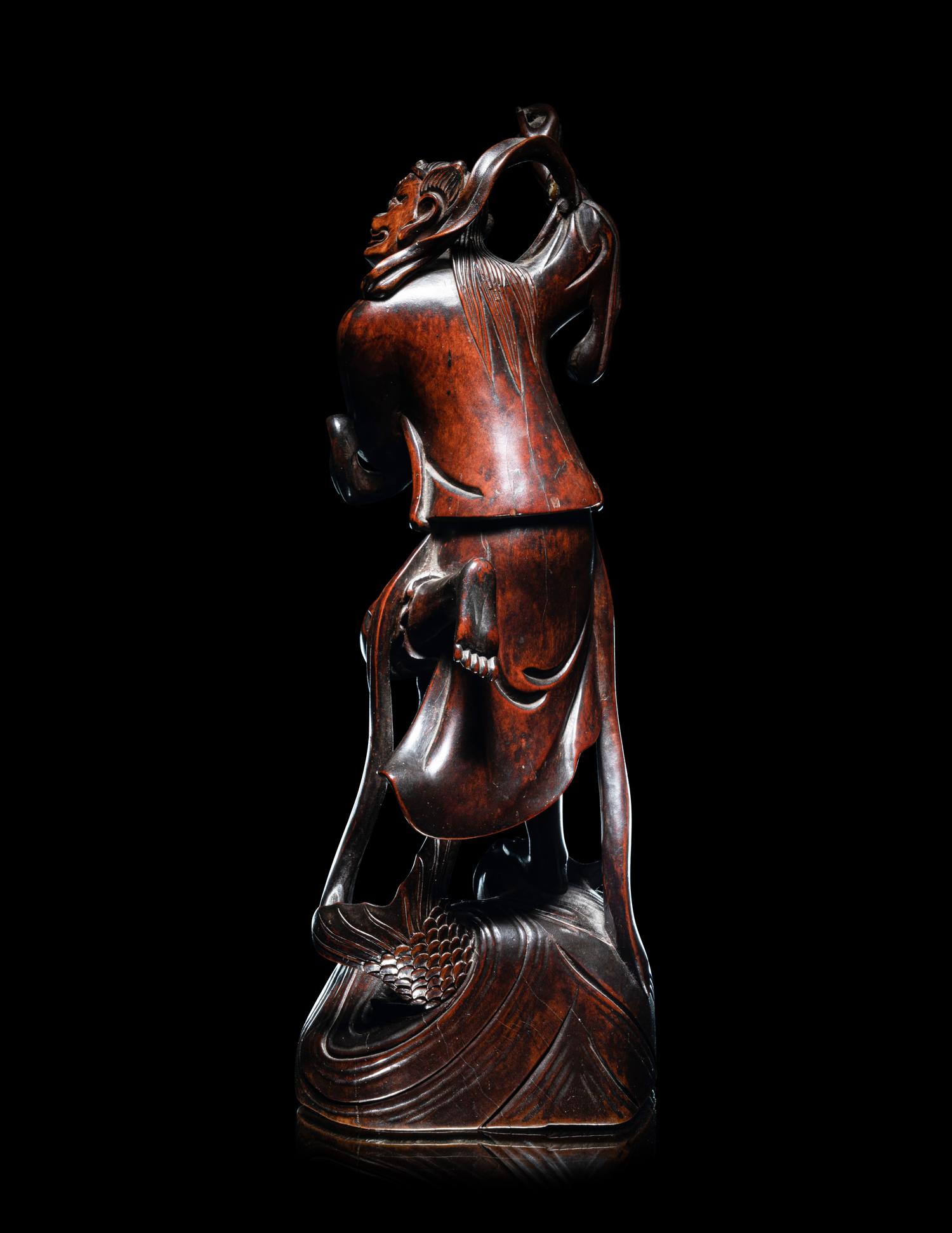 A Chinese Boxwood Figure of Kui Xing