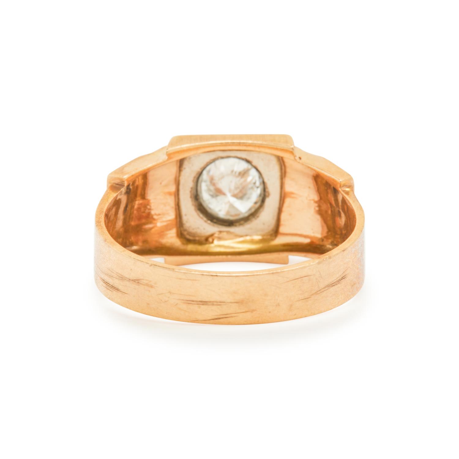 BICOLOR GOLD AND DIAMOND RING