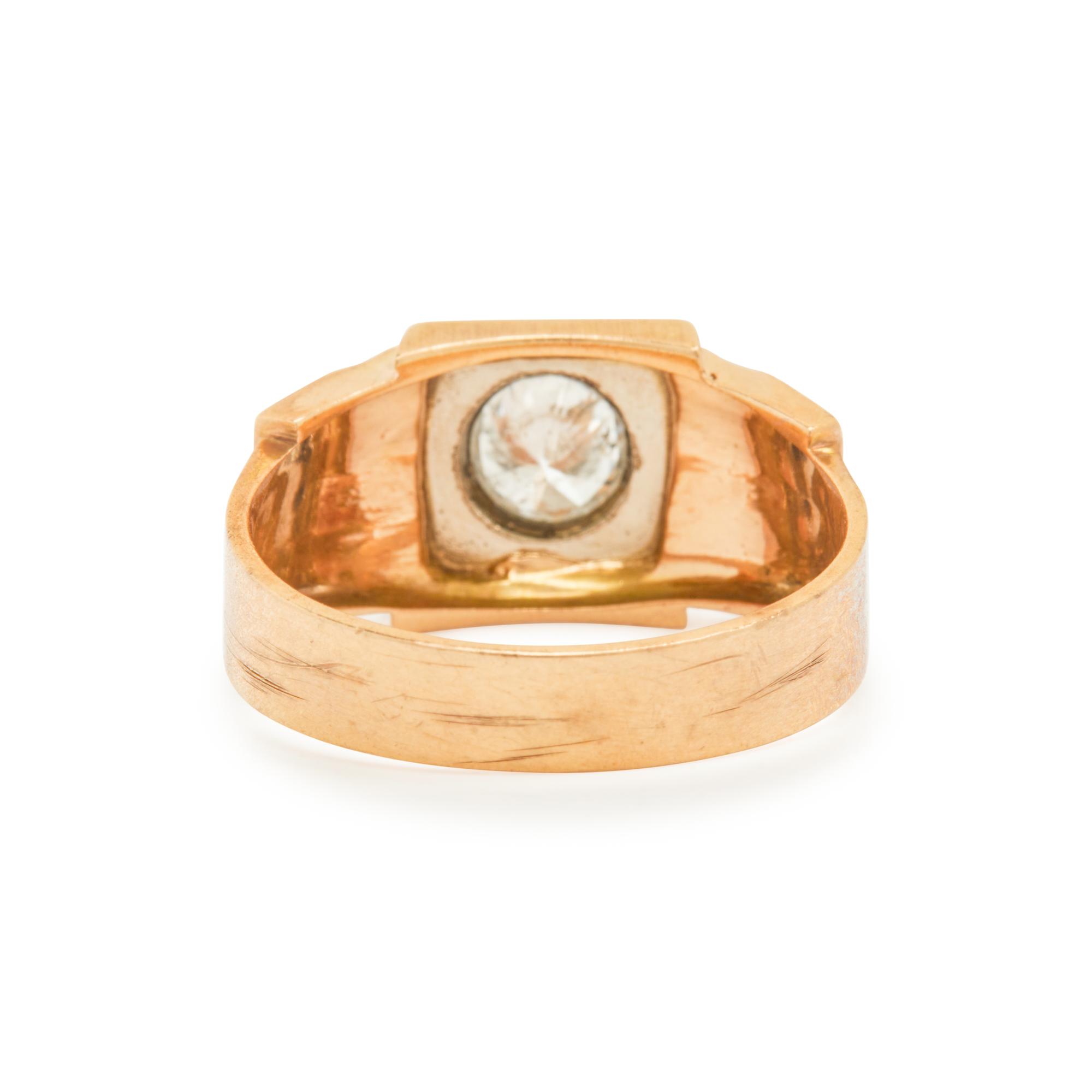 BICOLOR GOLD AND DIAMOND RING