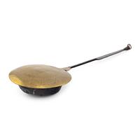 A Brass and Iron Bed Warmer
