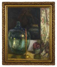 Still Life with Glass Jar and Candlelight