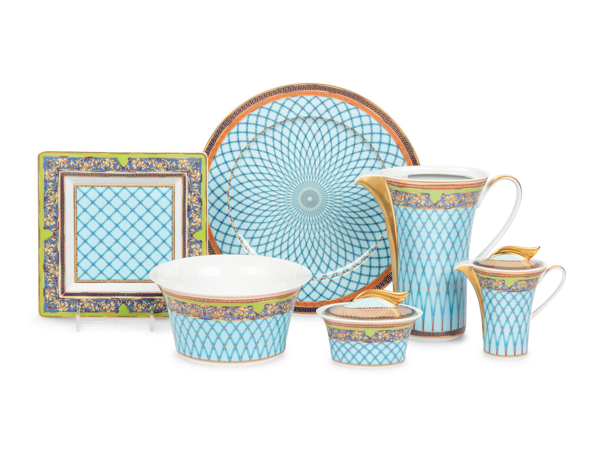 A Versace Russian Dream Porcelain Dinner Service