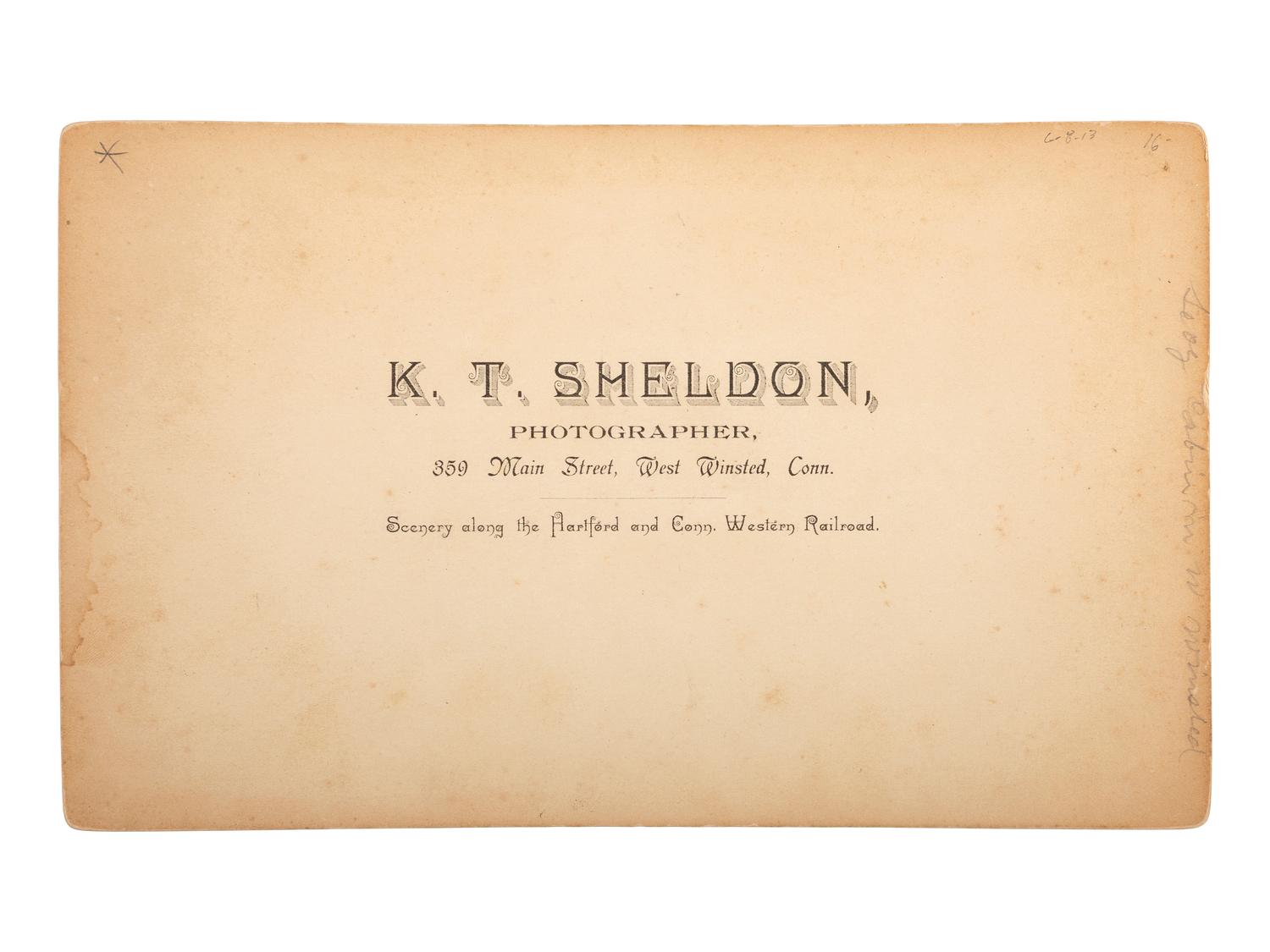 [HARRISON, Benjamin]. Albumen photographs showing Harrison and Morton campaign and Republican log cabins.