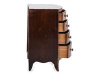 A Federal Mahogany Bowfront Chest