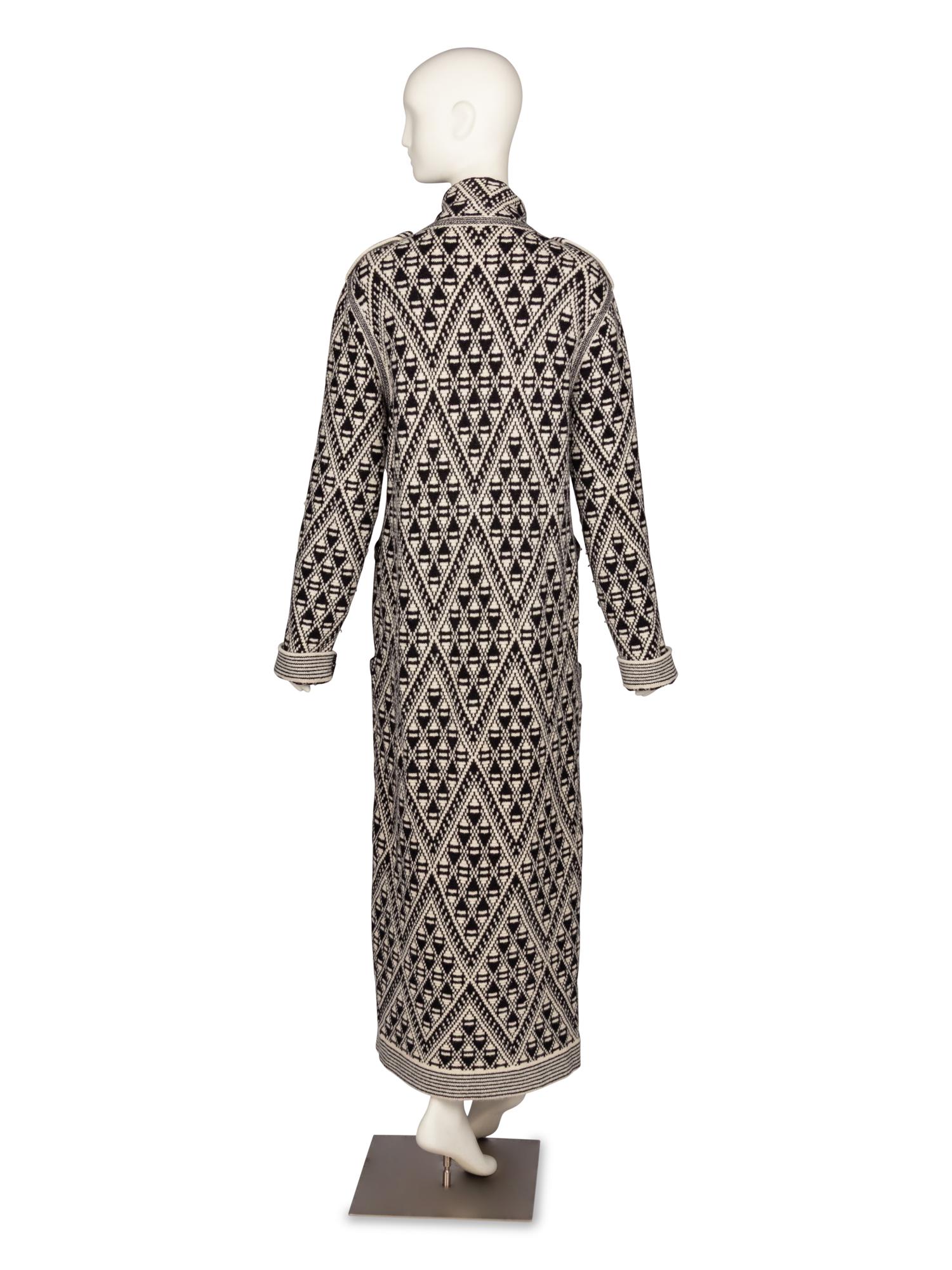 Chanel, Intarsia Knit Cardigan Coat