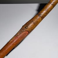 Sioux Figural Carved Wood Pipe Stem
