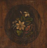 A French Polychrome Painted Comtoise Clock