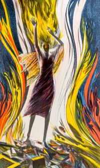 (LEC; MUGNAINI, JOSEPH) BRADBURY, RAY. Fahrenheit 451. Limited Editions Club, 1982. Limited. Signed by both author and illustrator.