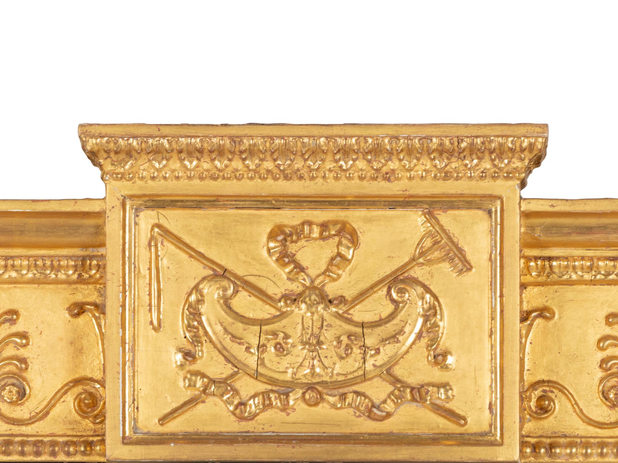 An Adam Style Giltwood Mirror