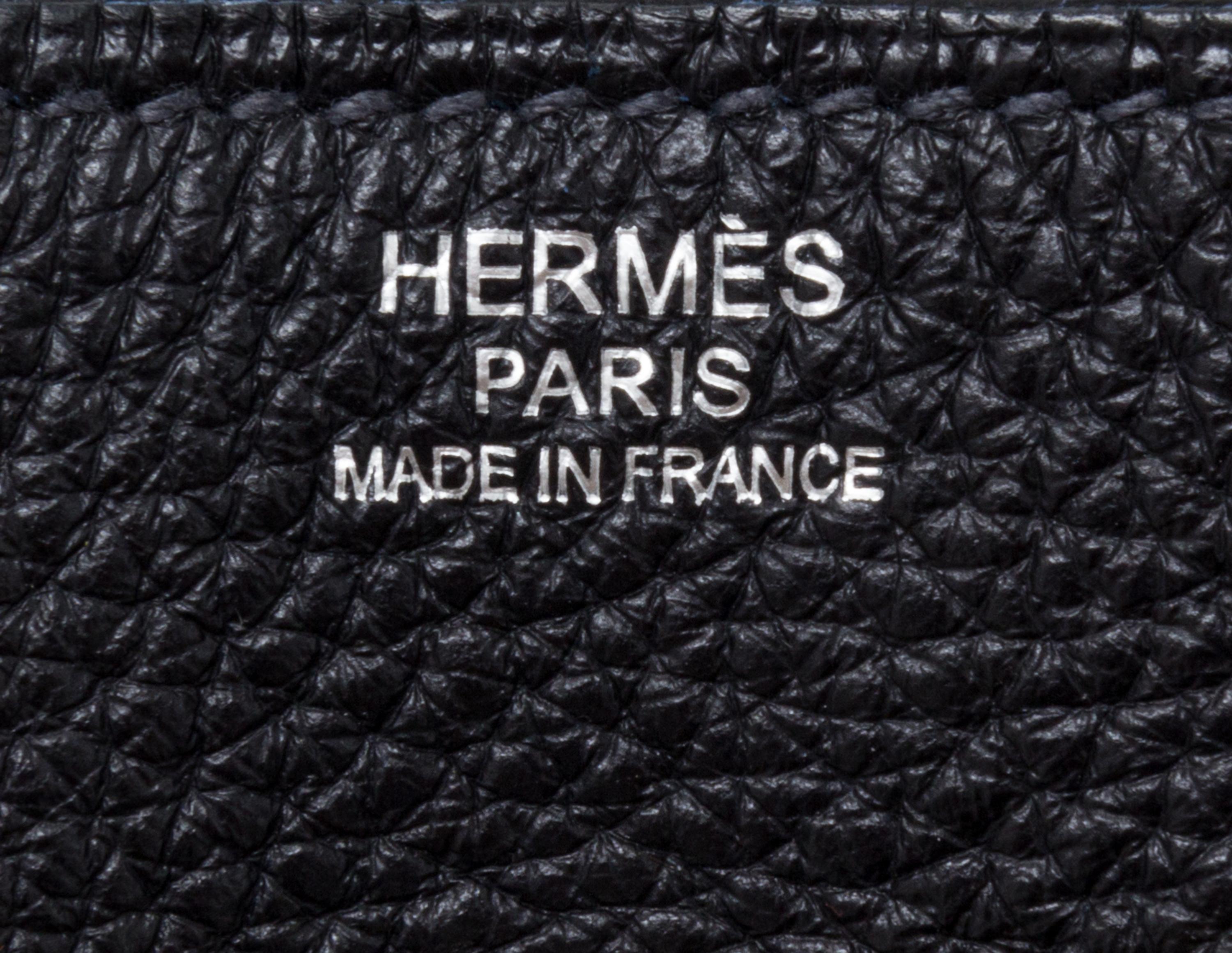 An Hermes Graphite Taurillon Clemence Lindy 34 Handbag, 13.5" x 8" x 7".