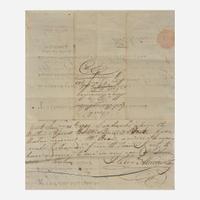 [Declaration of Independence] [Virginia] Nelson, Thomas, Jr. Partially-Printed Document, signed