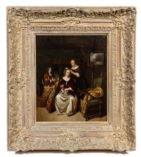 Dutch School, (19th Century), Dressing Scenes (a pair of works)
