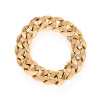 YELLOW GOLD CURB LINK BRACELET