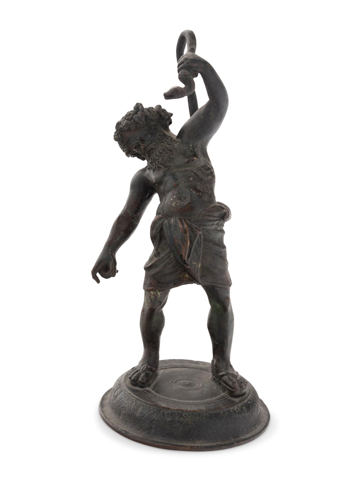 A Grand Tour Bronze Figure of Silenus