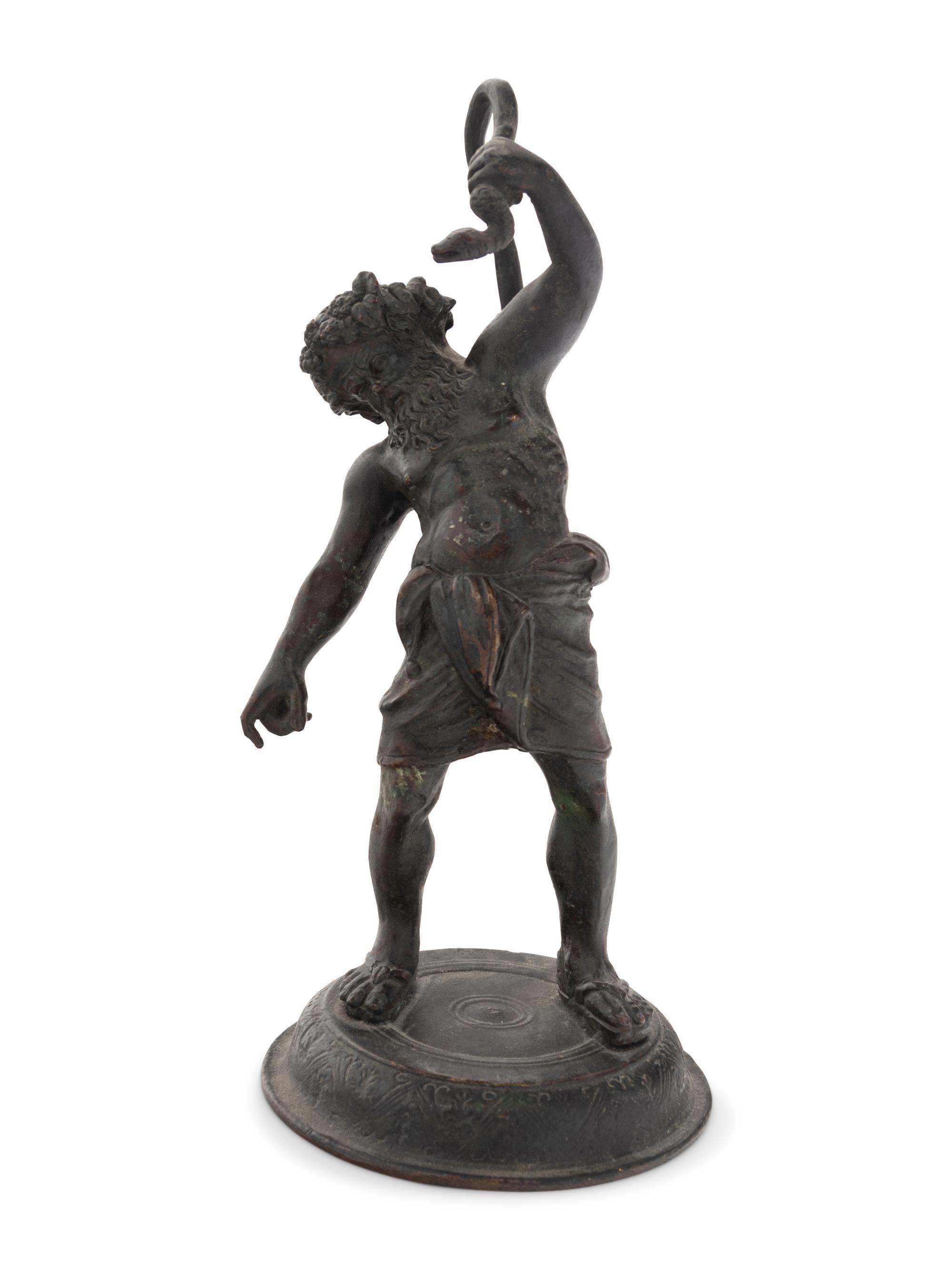 A Grand Tour Bronze Figure of Silenus
