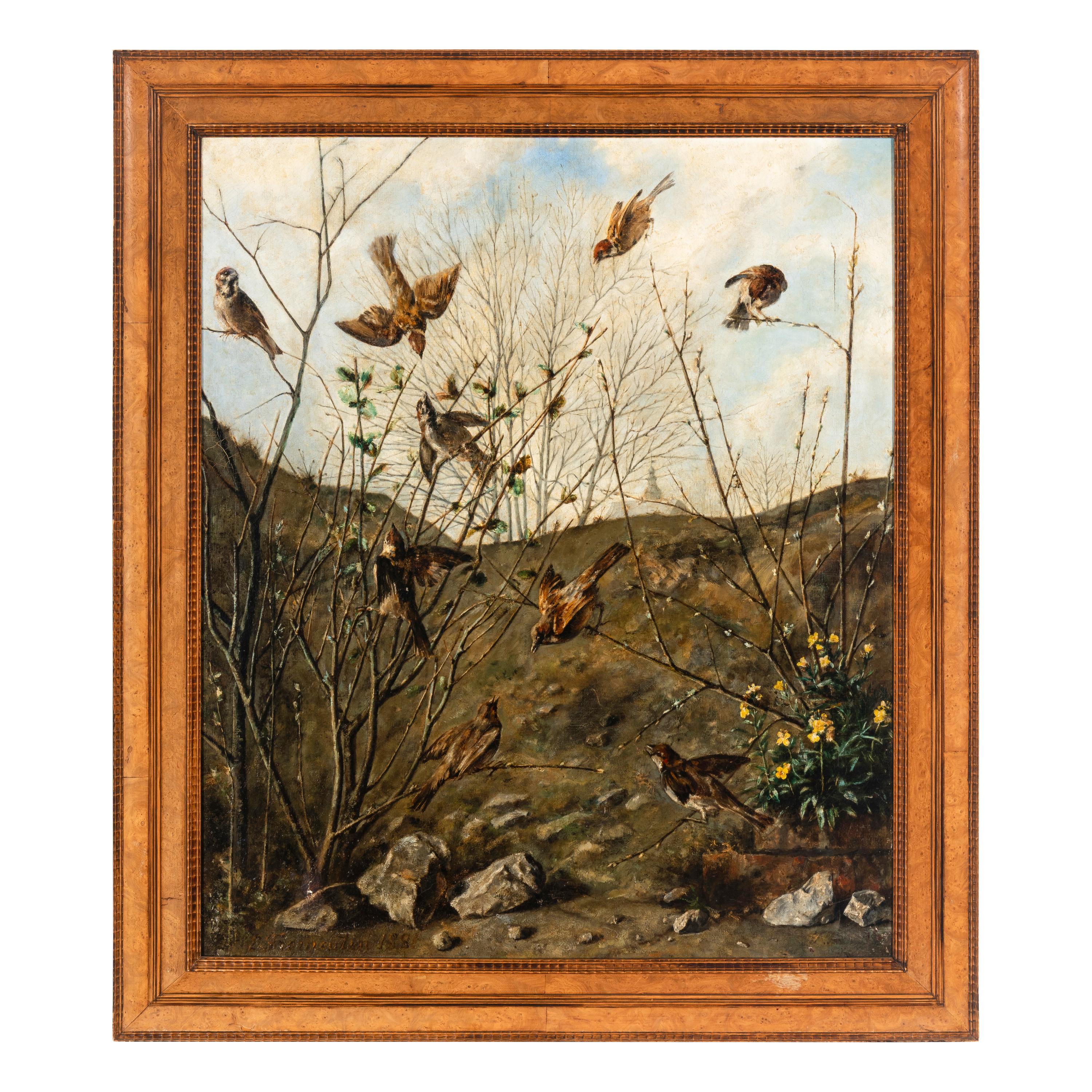 Eugène Fromentin (French, 1820-1876) — Signs of Spring (a pair)