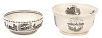 Two Wedgwood Bowls Height of largest 6 1/4 x diameter 12 inches. — 20TH CENTURY
