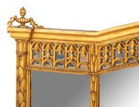 A Neoclassical Style Giltwood Overmantel Mirror