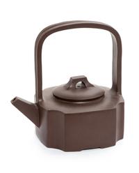 A Chinese Yixing Pottery Teapot Height 6 3/4 inches. — 20TH CENTURY