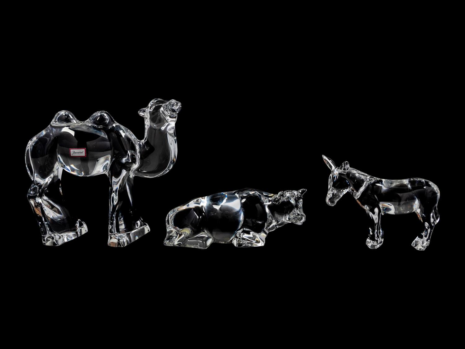 A Baccarat Fourteen-Piece Nativity Set