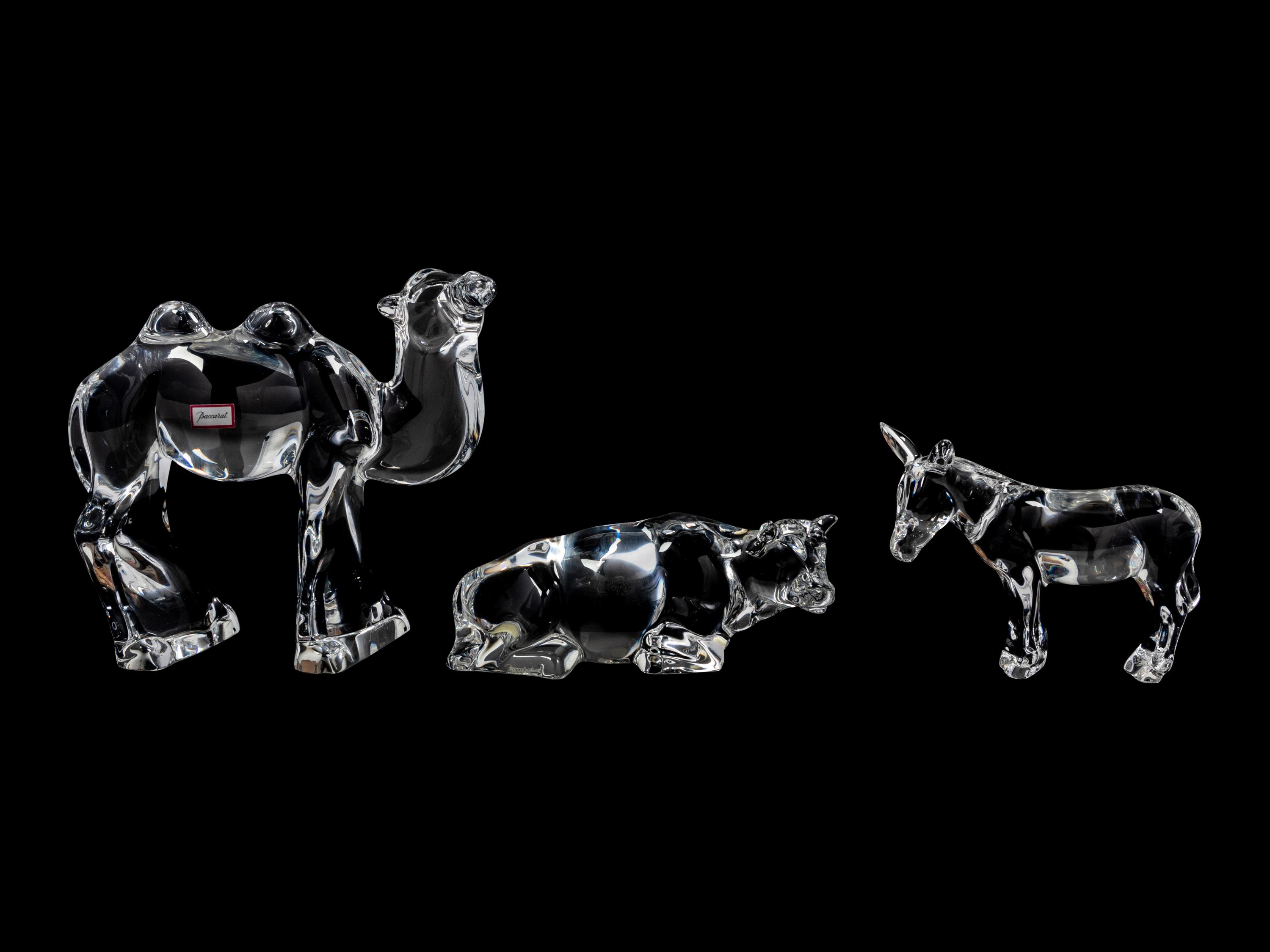 A Baccarat Fourteen-Piece Nativity Set