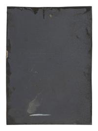 [SPORTS]. Hall Co., photographers. Half plate tintype proof of Chicago White Stockings pitcher, "Jocko" Flynn. Goodwin & Co., ca 1888.