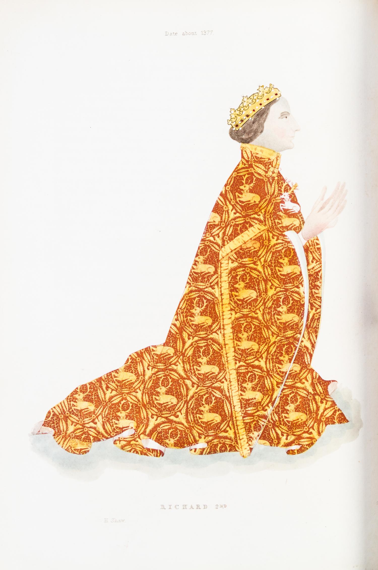 SHAW, HENRY. Dresses and Decorations of the Middle Ages. London, 1843. 2 vols. First edition.