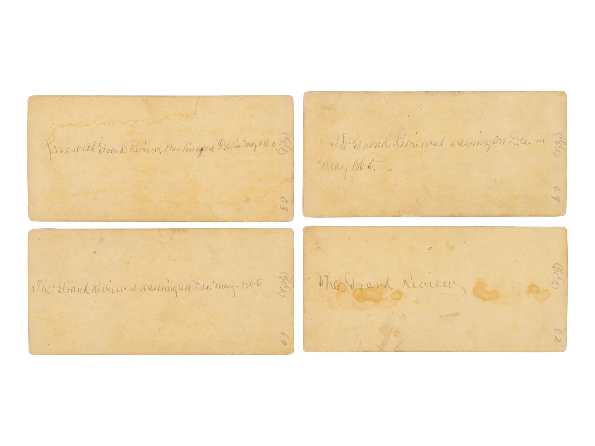 [CIVIL WAR]. 12 "Grand Review" stereoviews by Alexander Gardner. [Washington, DC]: [1865].