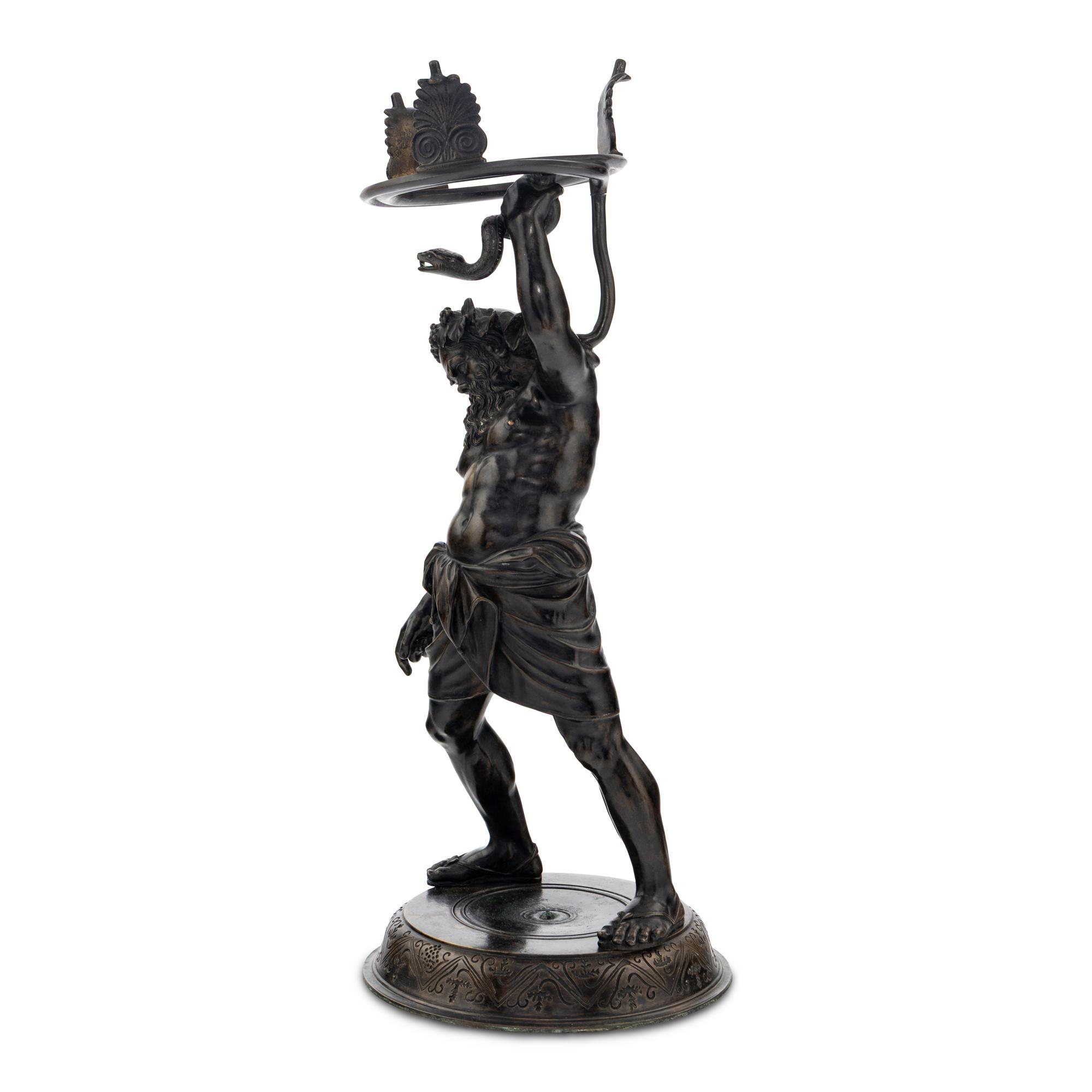 A Grand Tour Bronze Silenus