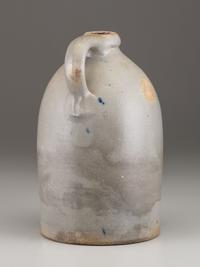 An F.A. Plaisted & Co . Two-Gallon Cobalt Decorated Stoneware Jug