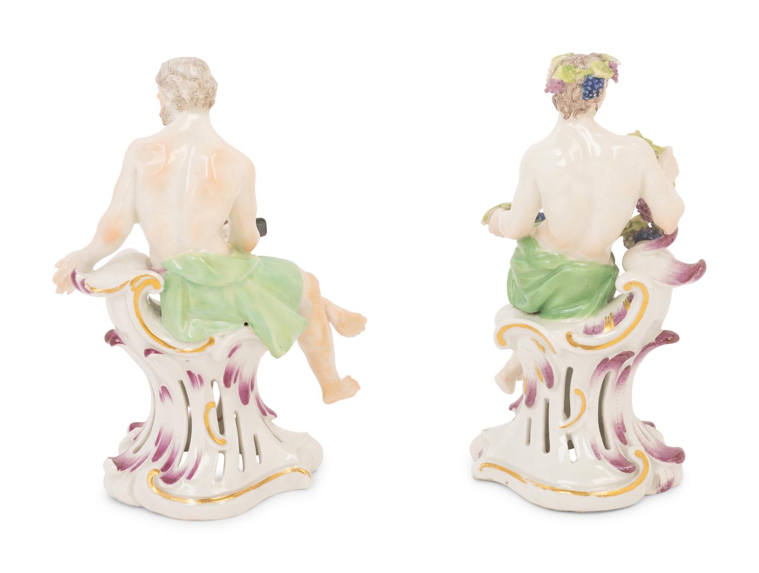 A Pair of Austrian Porcelain Figures