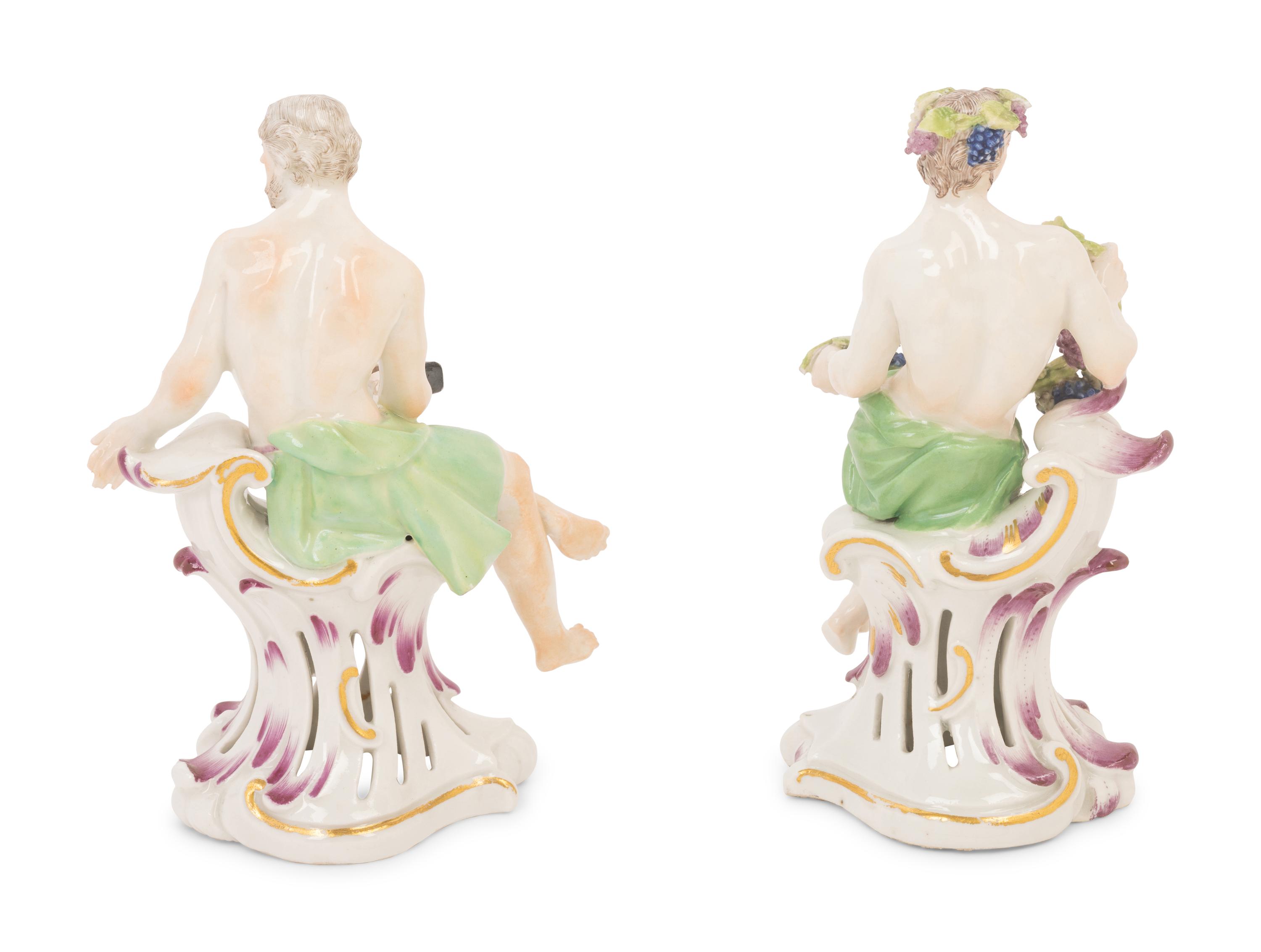 A Pair of Austrian Porcelain Figures