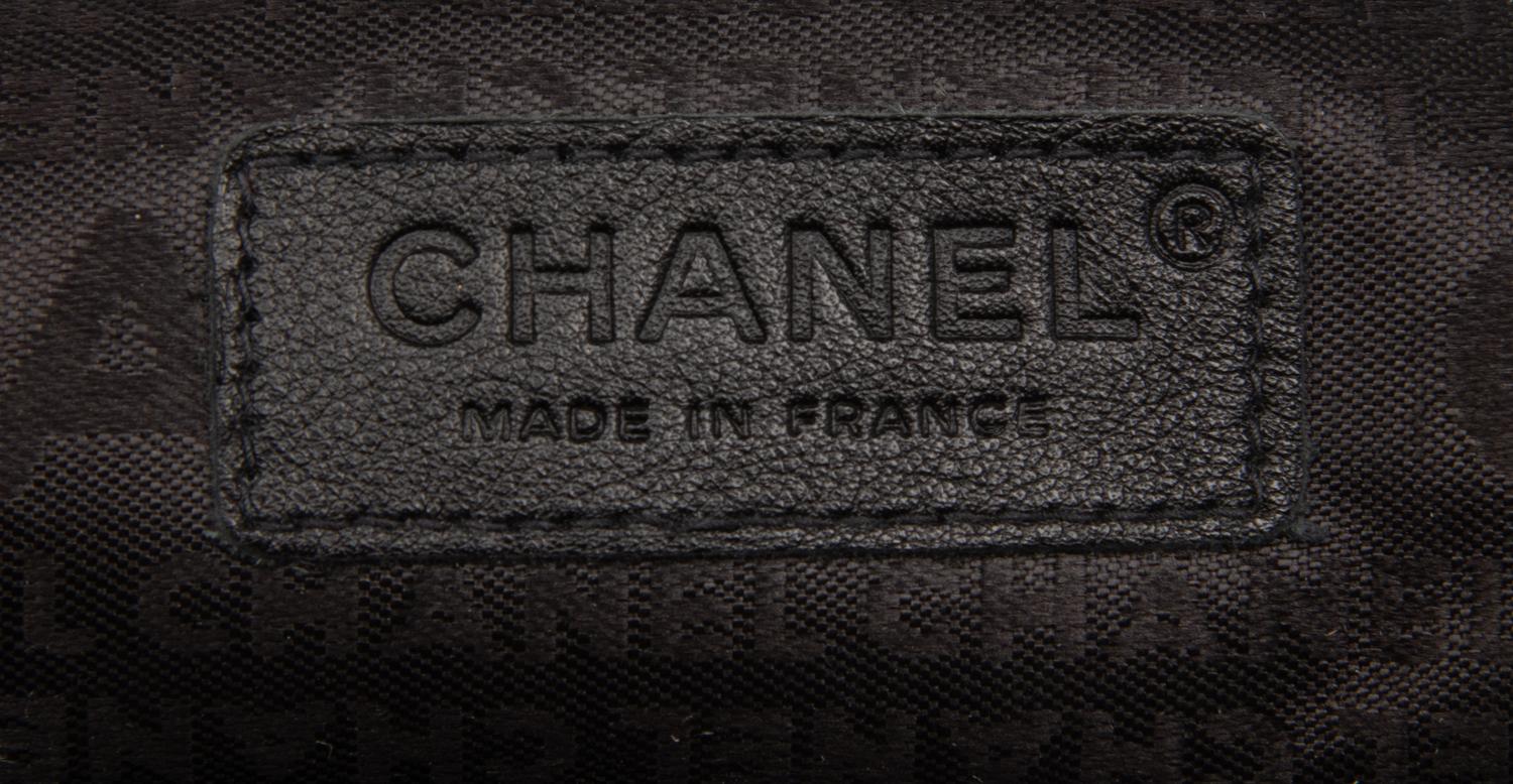 CHANEL, ACCORDION PUSH-LOCK FLAP BAG