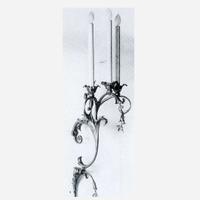 Samuel Yellin (American, b. Ukraine, 1884-1940) Foliate Three-Arm Sconce, Philadelphia, Pennsylvania, circa 1910