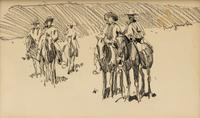 Five Works: Crow Woman , Blackfeet Chief , Five Riders , Portrait and Cheyenne Bust
