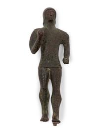 A Continental Bronze Figure in the Estruscan Style