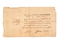 [CONTINENTAL CONGRESS]. A collection of signatures from delegates to the Continental Congress, 1764-1815, comprising: