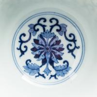 A Blue and White Porcelain Bowl POSSIBLY 19TH CENTURY Diameter 6 inches. — POSSIBLY 19TH CENTURY