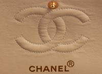 Chanel Taupe Double Flap Bag with Mademoiselle Chain, 1996-97