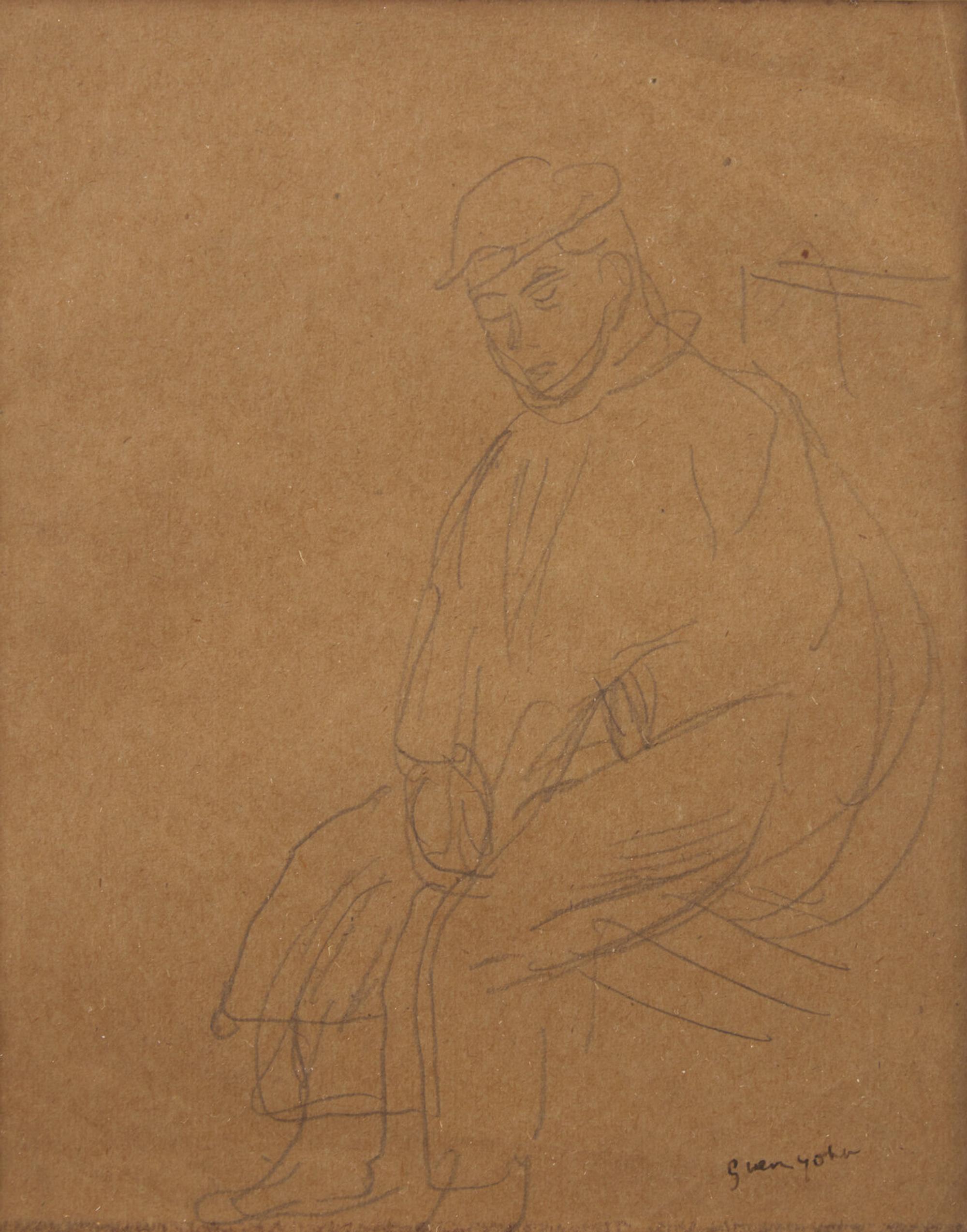 Gwen John (British, 1876–1939) — Portrait Study (with sketch verso)