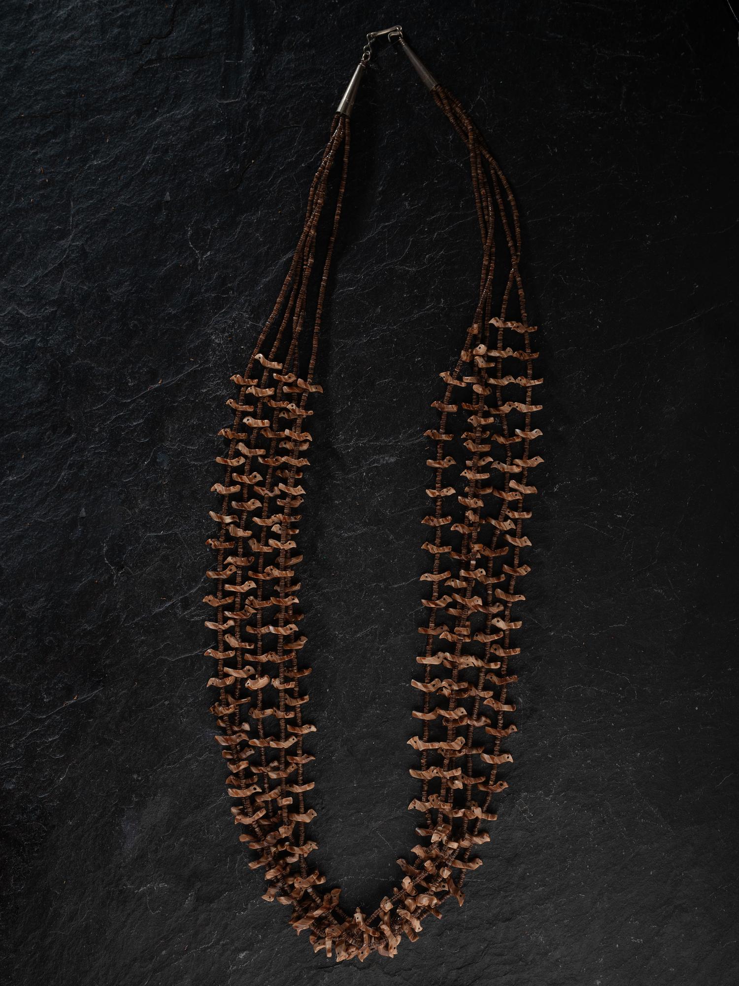 Zuni Multi-strand Fetish Necklace and Earrings