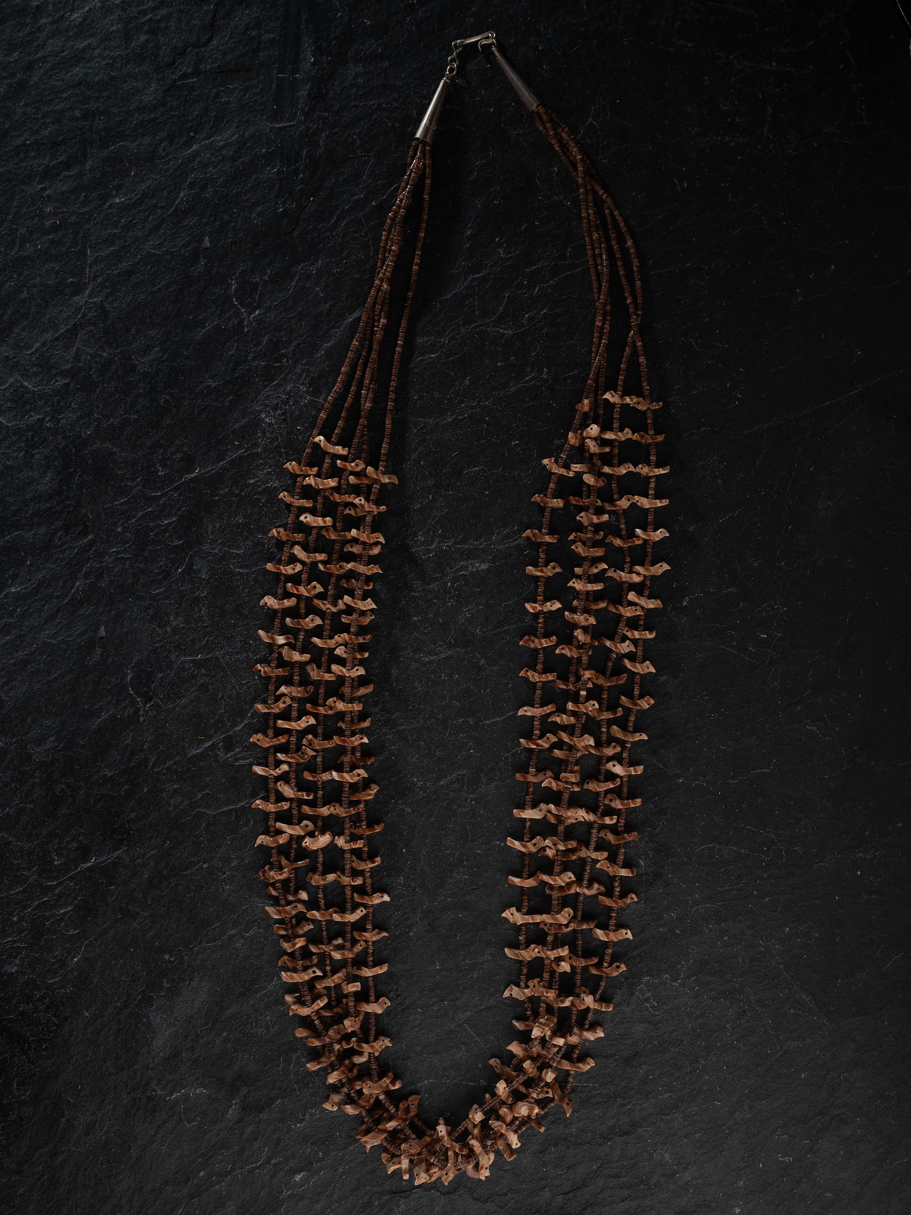 Zuni Multi-strand Fetish Necklace and Earrings