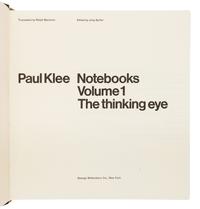 KLEE, Paul (1879-1940). Paul Klee Notebooks Volume 1: The Thinking Eye. -- Volume 2: The Nature of Nature. New York: George Wittenborn, 1973, 1978.