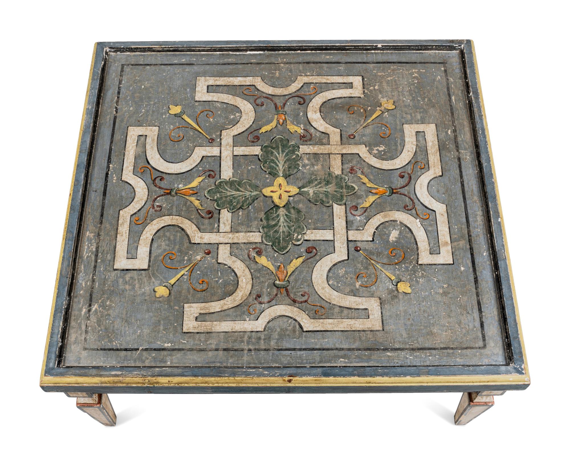 An Italian Painted Low Table