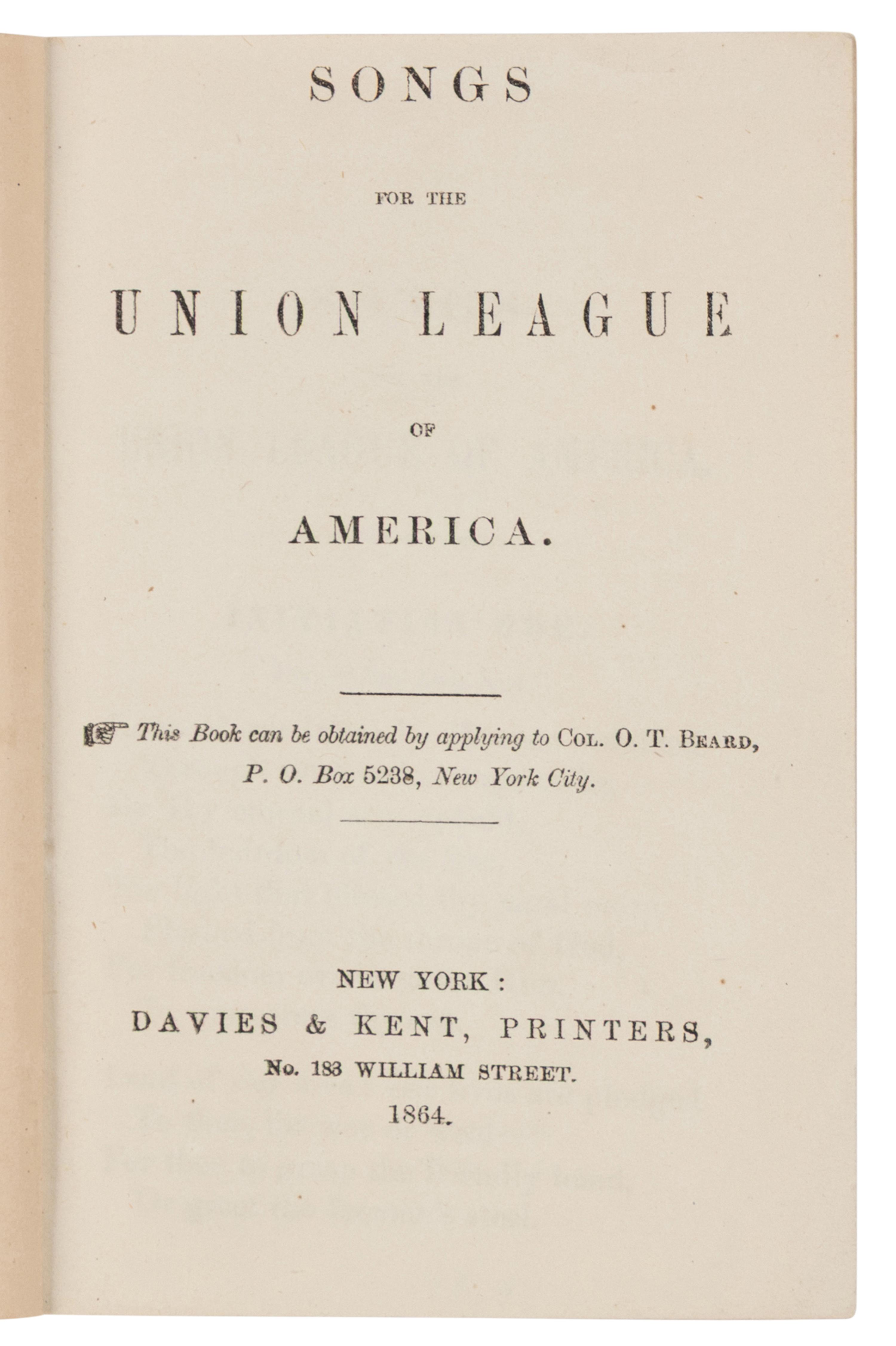 [PRO & ANTI-LINCOLN CAMPAIGN]. A group of 10 pamphlets, comprising: