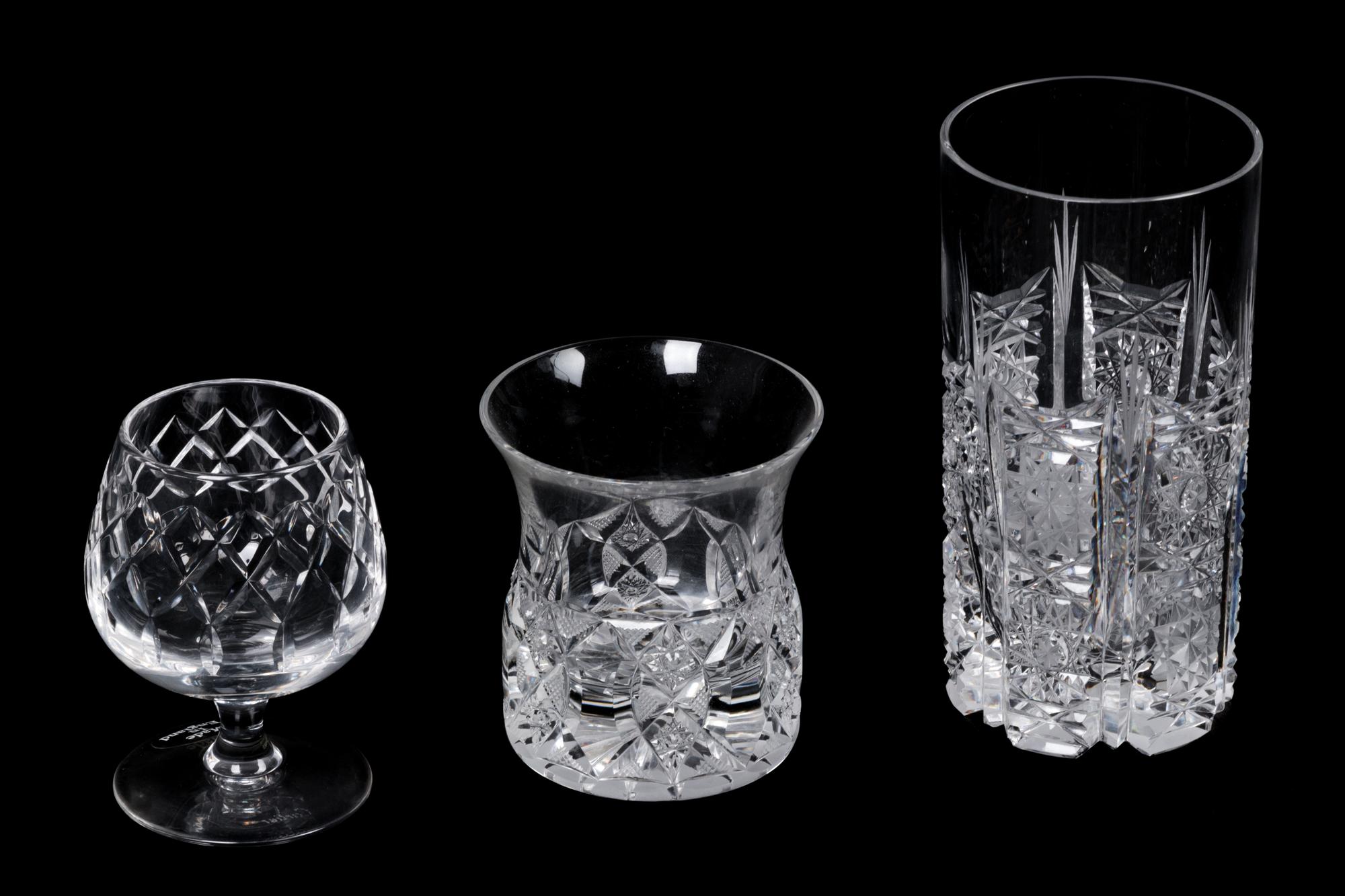 An Austrian Cut Glass Stemware Service