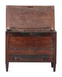 A Federal Walnut One-Drawer Sugar Chest