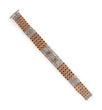 UNHEATED BURMESE RUBY AND DIAMOND BRACELET