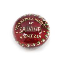 A Salviati Glass Advertising Paperweight 2 x 3 1/2 inches. — Murano, Italy